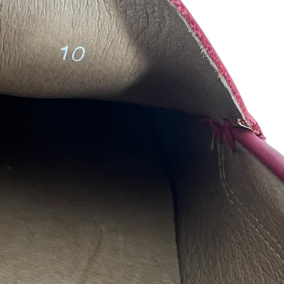 MONZA Italian Men's Pink Soft Leather Driving Loafer Rubber Treads Size 10 - Picture 3 of 7